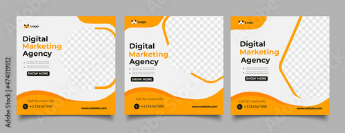 Marketing business instagram posts collection	