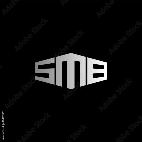 SMB Letter Initial Logo Design Template Vector Illustration