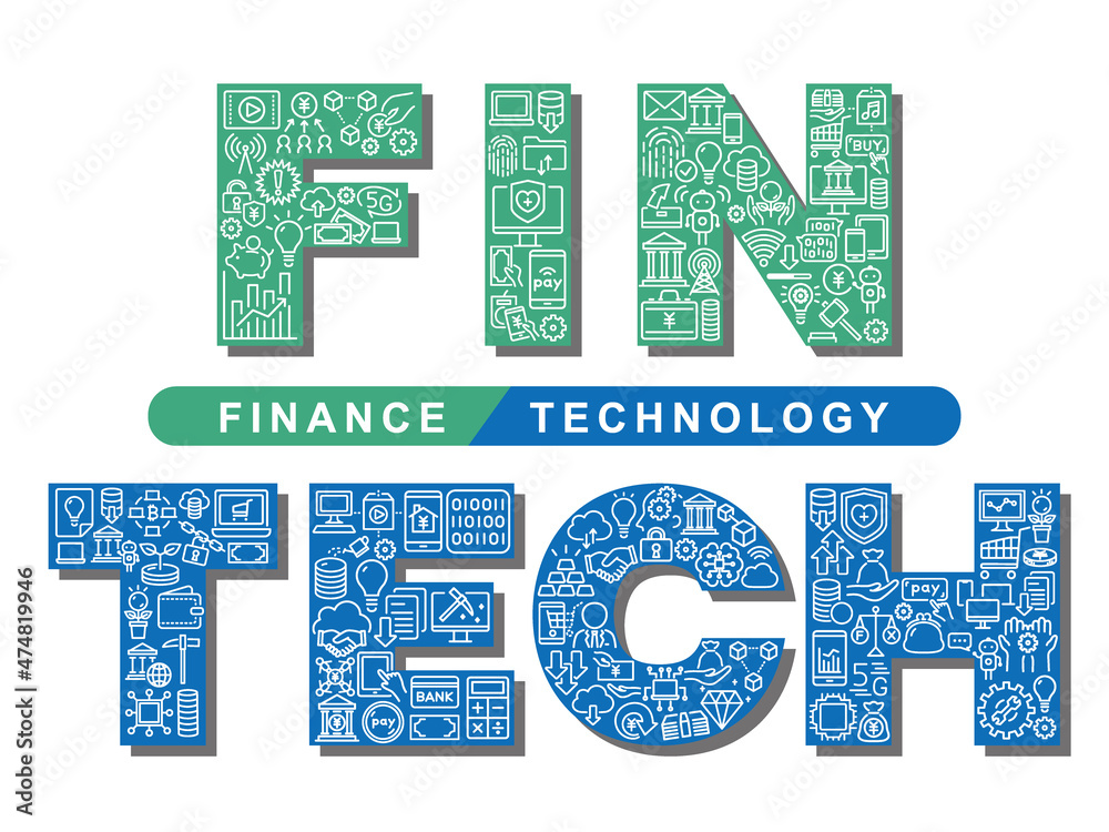 FINTECH　デザイン文字