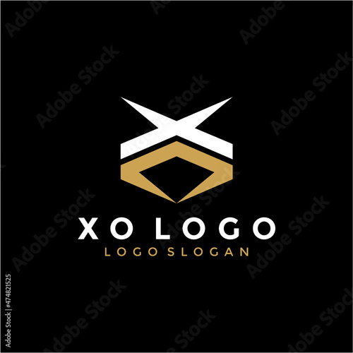 XO OX initials logo vector image