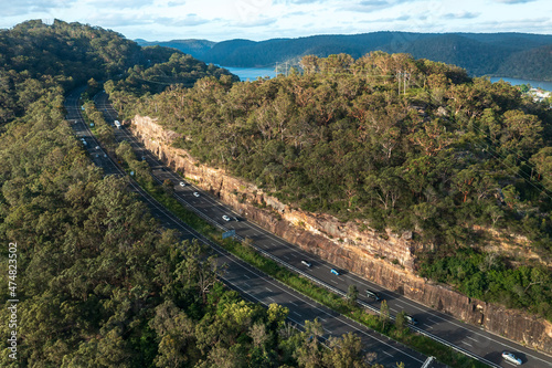 M1 Pacific Motorway at Mooney Mooney, Australia photo