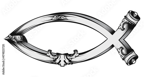 Decorative Fish christian symbol