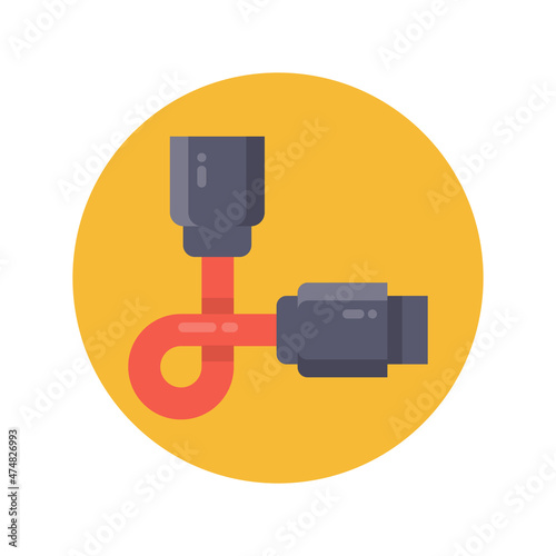 Sata Cable icon in vector. Logotype;