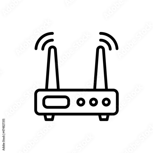 Router icon in vector. Logotype;