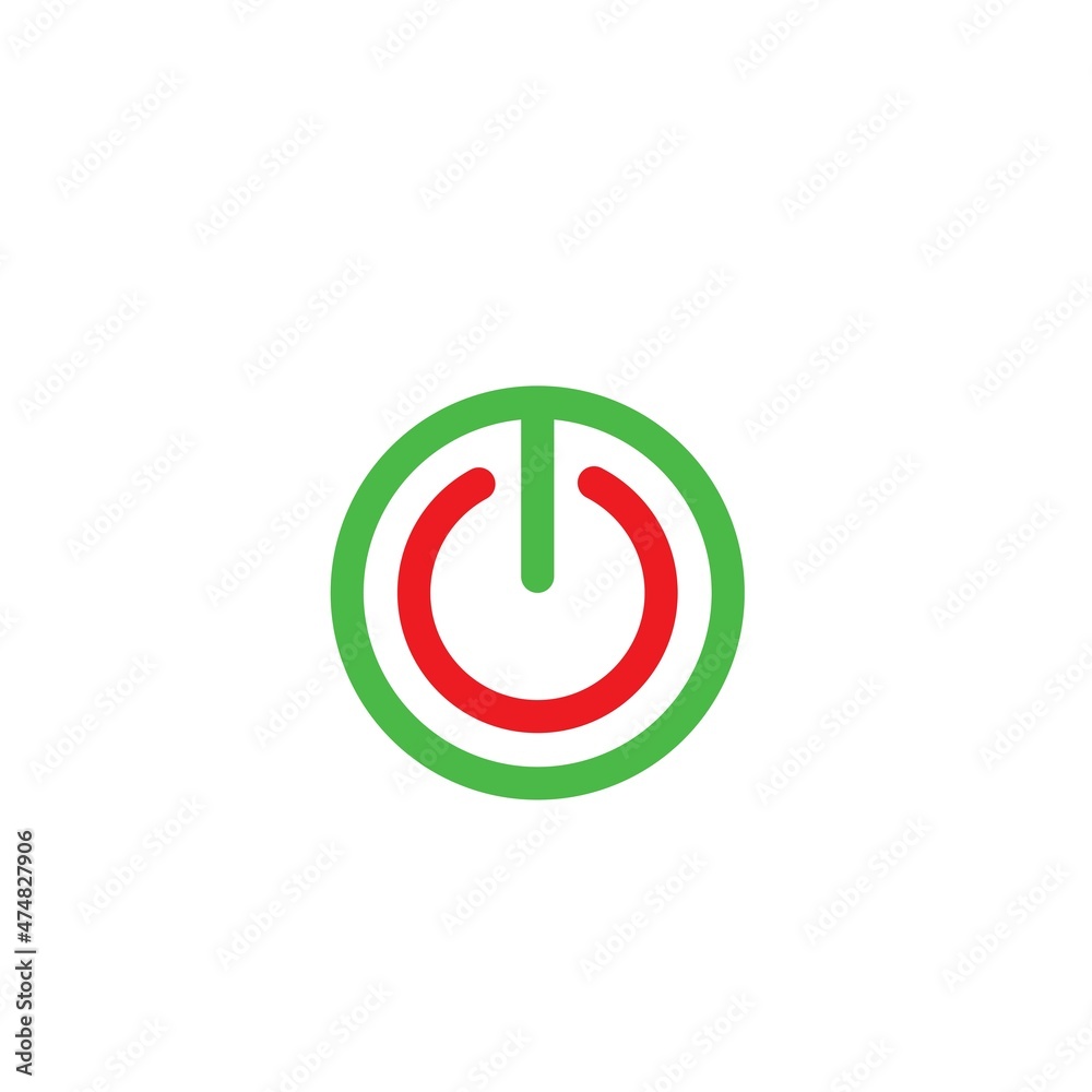 power sign icon vector illustraion design power sign icon vector illustraion design