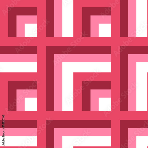Seamless pattern - needlework - patchwork or patchwork. Design element