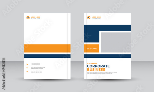 Annual report and company profile cover or booklet cover, Leaflet presentation, or identity cover  design