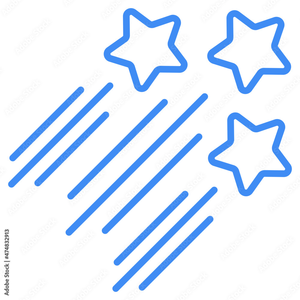 shooting star icon shooting star icon