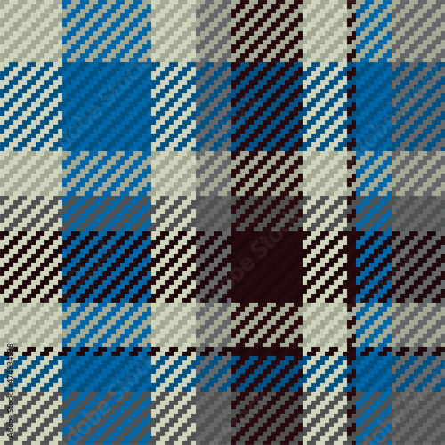 Seamless pattern of scottish tartan plaid. Repeatable background with check fabric texture. Vector backdrop striped textile print.