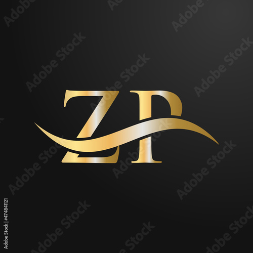 Letter ZP Logo Design Template. ZP, Z P Letter Logo Modern, Flat, Minimalist, Business, Company Sign photo