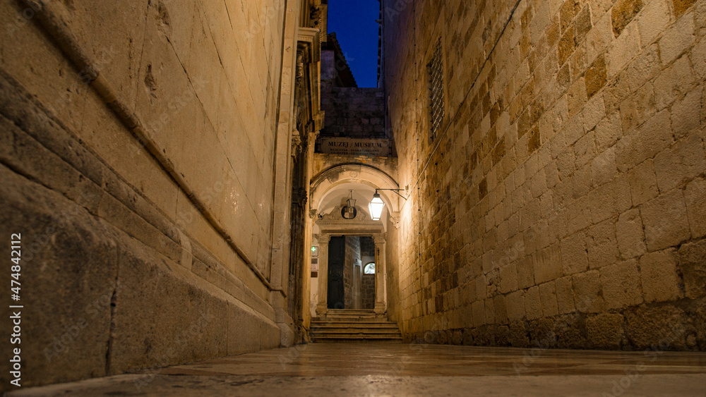 Strassen von Altstadt in Dubrovnik Kroatien