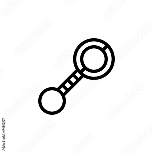 Rattle icon in vector. Logotype