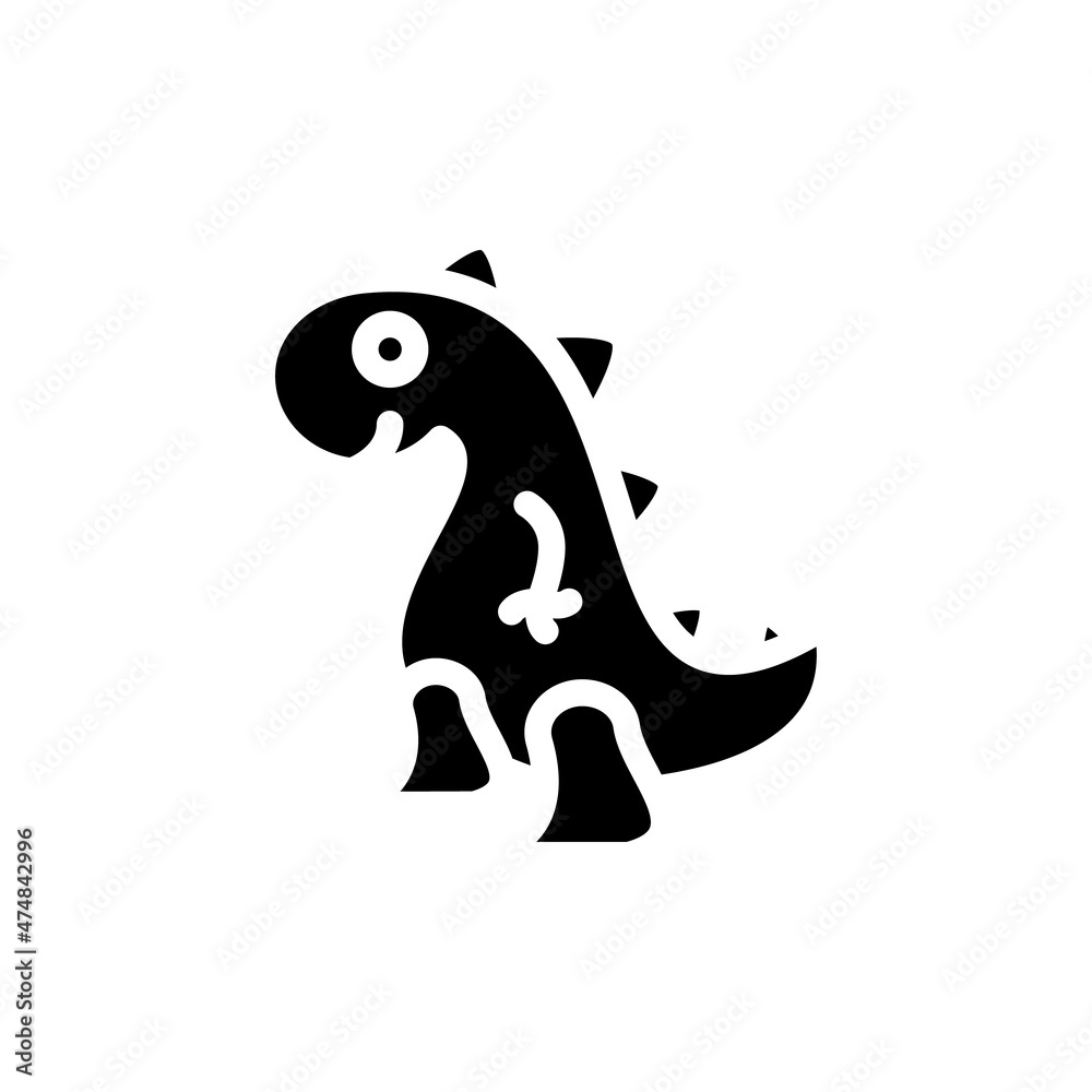 Obraz premium Dinosaur icon in vector. Logotype