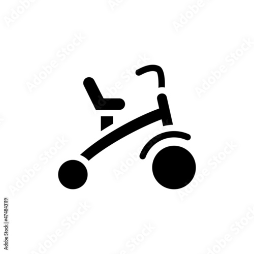 Baby cycle icon in vector. Logotype