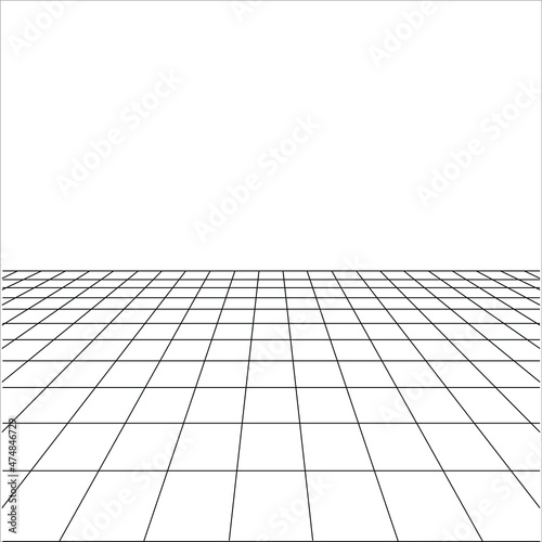 Perspective Lines for Background. Vector Illustration