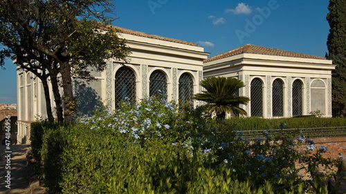 Public park Orti Farnesiani sul Palatino in Rom, Italy, Europe 