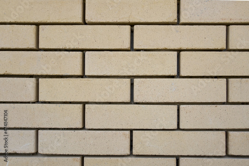 brick wall close up. wall of light bricks. photo can be used as photo background
