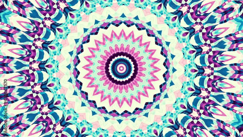 Ornate mandala loop background Ornate mandala loop background