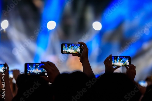 crowd of people at concert