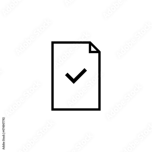 Free Download checklist line vector icon - GFXLoad