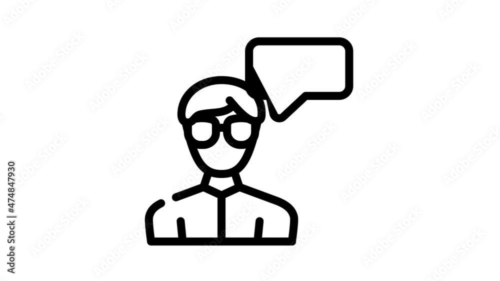 call for help animated line icon call for help sign. isolated on white background call for help animated line icon call for help sign. isolated on white background