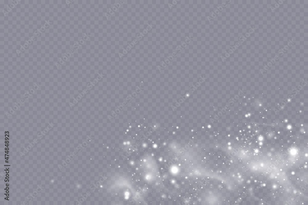 Vector glowing stars, lights and sparkles.Glow light effect. Vector illustration. Christmas flash. dust. 