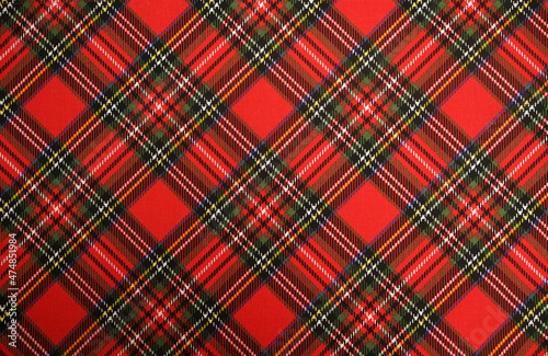 Bild auf Leinwand Christmas Tartan Plaid Seamless Design