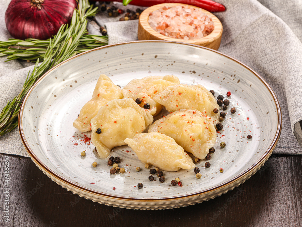 Varenyky dumplings with mashed potato Varenyky dumplings with mashed potato