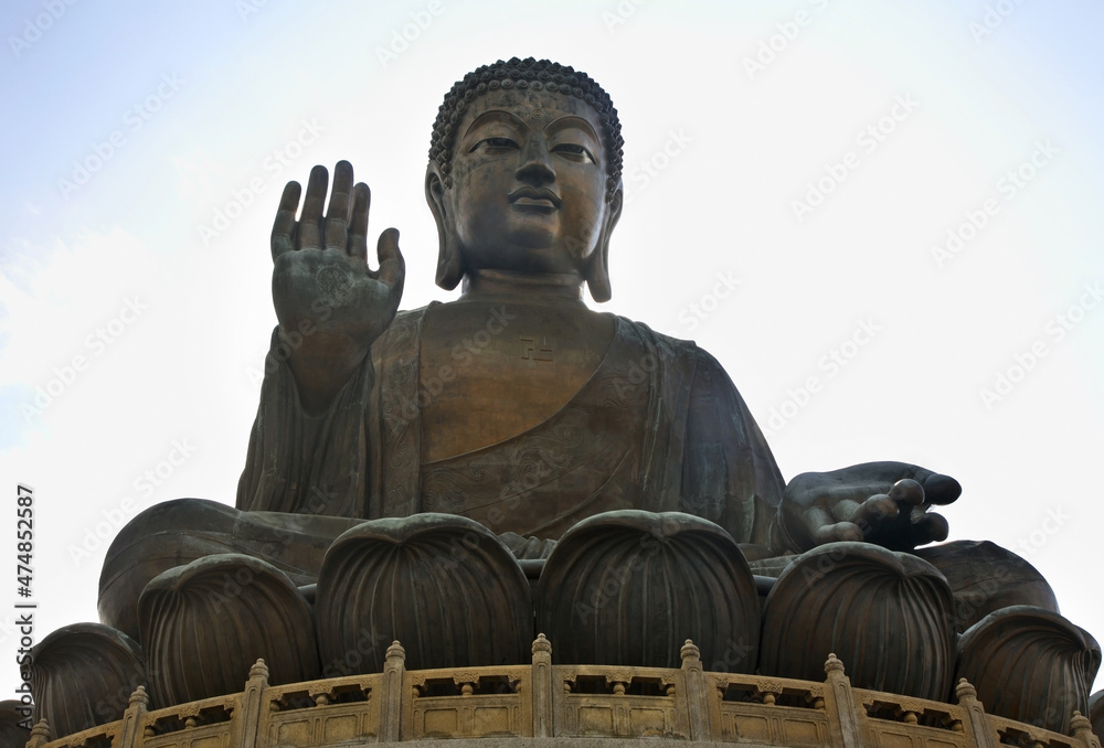 Fototapeta premium Tian Tan - Big Buddha. Lantau Island. Hong Kong. China