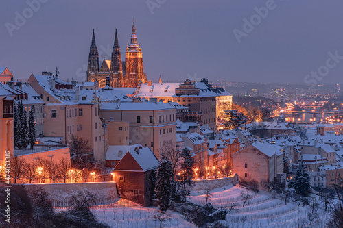 Fotografie, Obraz city, architecture, prague, church, view, europe, town, building, cityscape, cat
