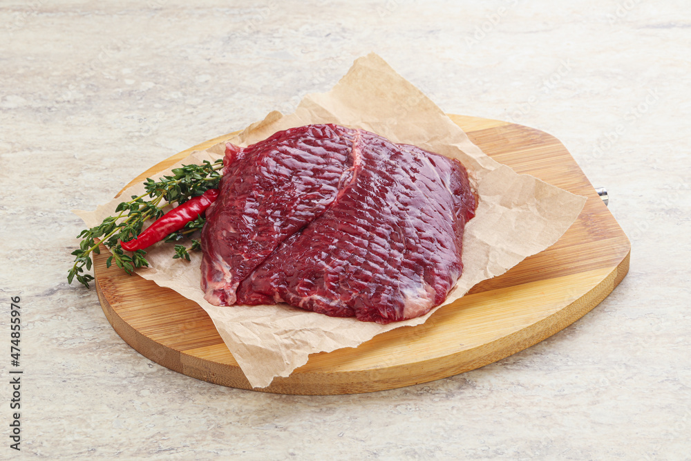 Raw beef machete steak for grill Raw beef machete steak for grill