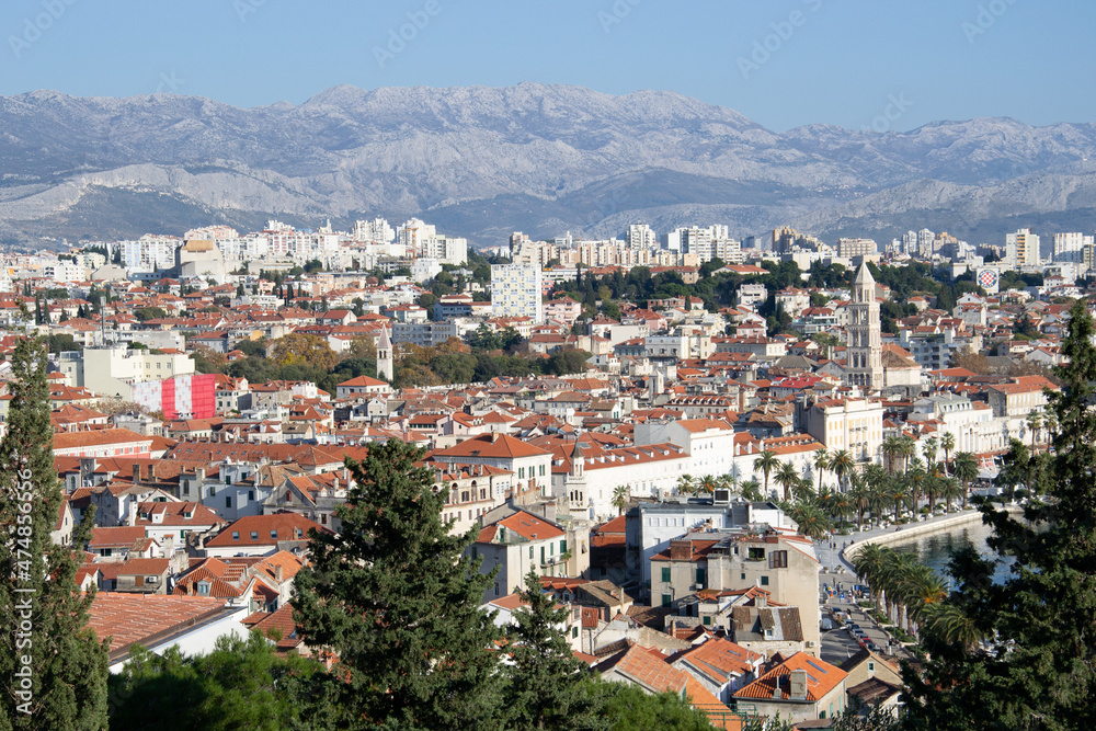 View of the city Split