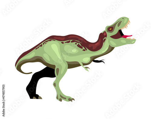 Ceratosaurus Cartoon Dinosaur Composition