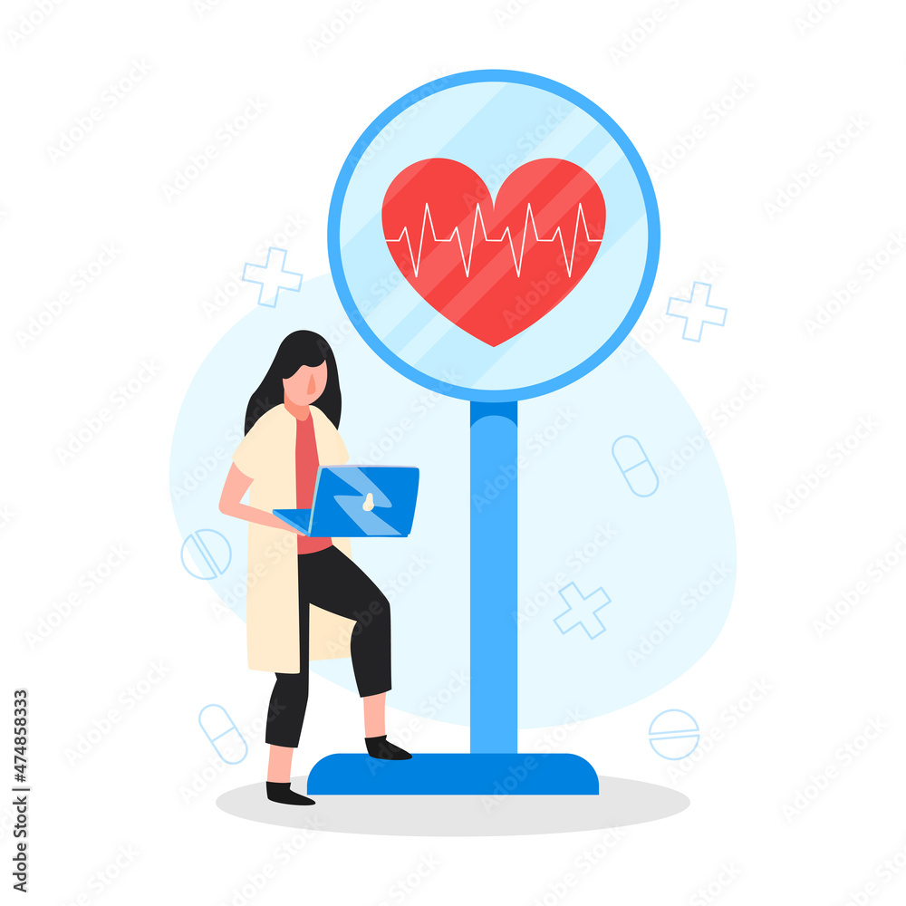 Heart Rate Laptop Composition Heart Rate Laptop Composition