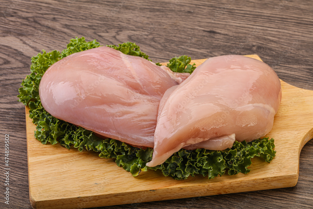 Raw chicken breast for cooking Raw chicken breast for cooking