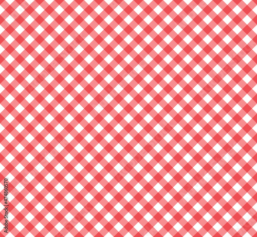 Gingham Pattern in Red and White