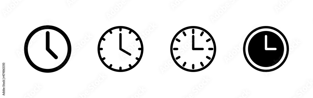 Clock icons set. Time sign and symbol. watch icon Clock icons set. Time sign and symbol. watch icon
