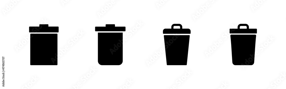 Trash icons set. trash can icon. delete sign and symbol. Trash icons set. trash can icon. delete sign and symbol.