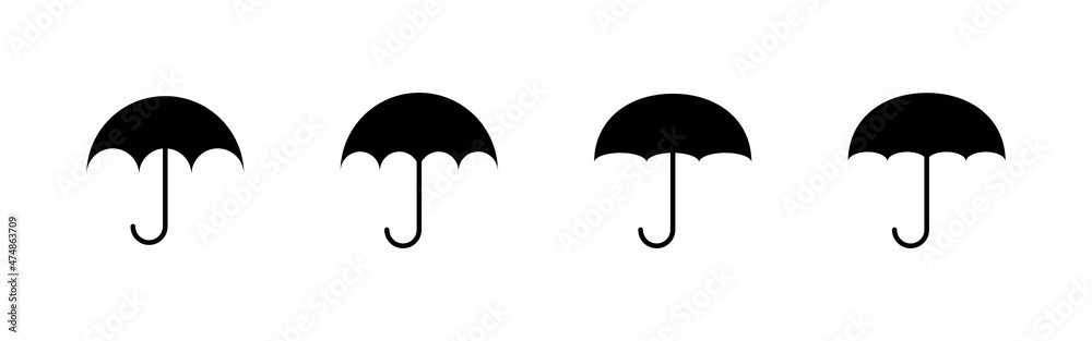Umbrella icons set. umbrella sign and symbol Umbrella icons set. umbrella sign and symbol