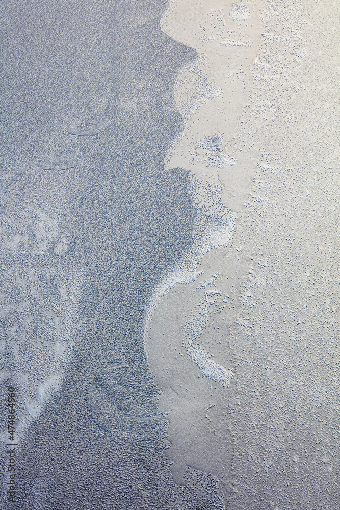 Obraz premium snowflakes on the ice