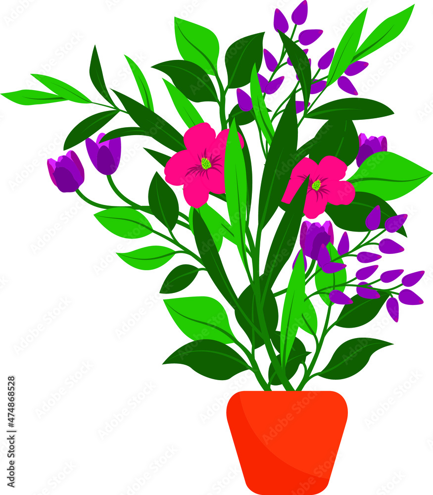 bucket floral design vector art. bucket floral design vector art.