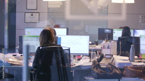 People working in an office