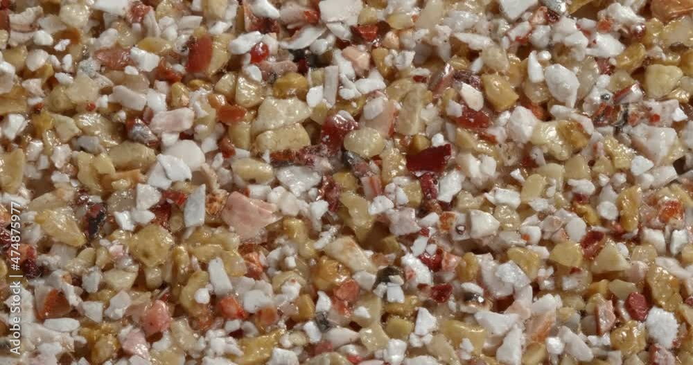 Close-up texture of fine marble chips.