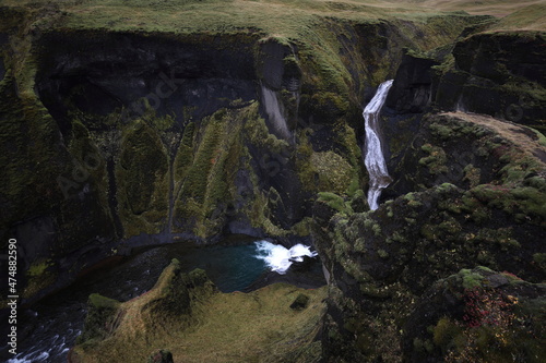 Fjadrargljufur Canyon in south east of Iceland photo