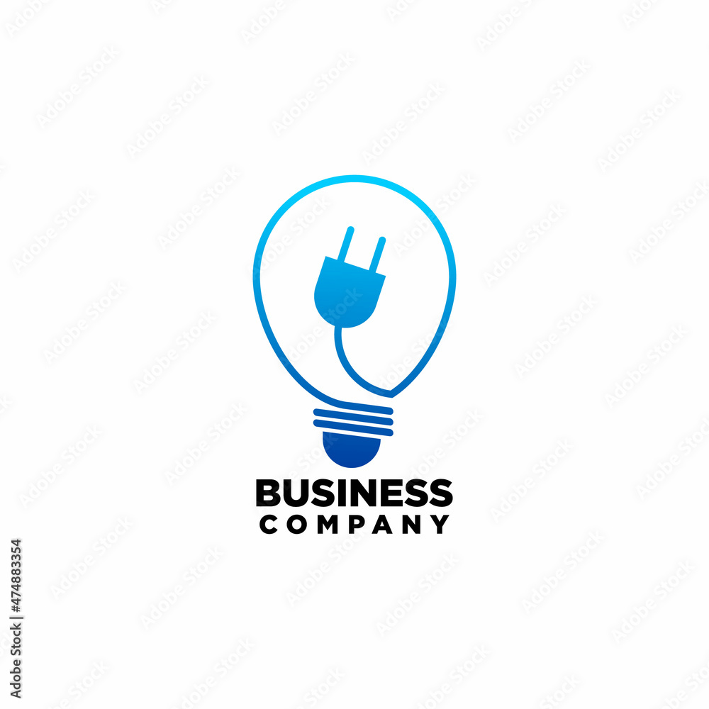 bulb logo design vector, creative and smart logo design concept, technology logo design bulb logo design vector, creative and smart logo design concept, technology logo design