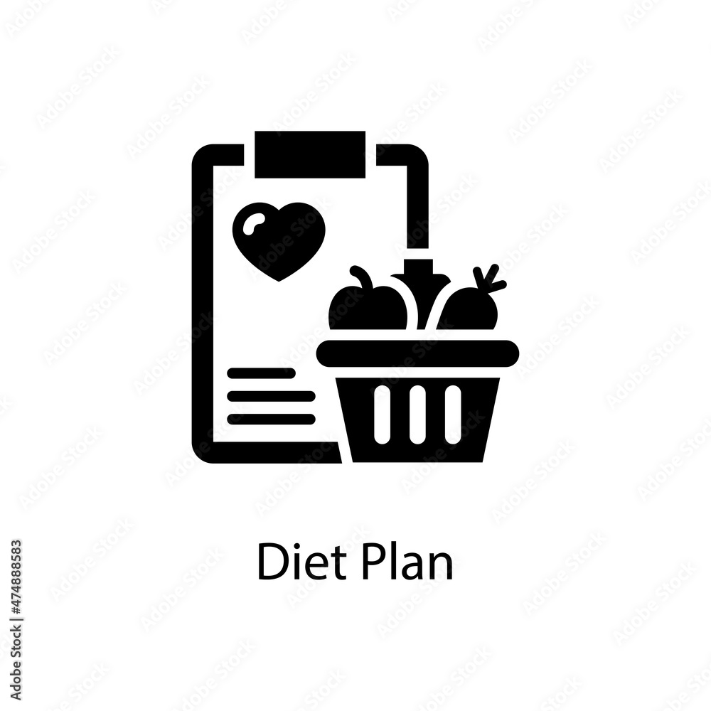 Diet Plan vector Solid Icon Design illustration. Activities Symbol on White background EPS 10 File Diet Plan vector Solid Icon Design illustration. Activities Symbol on White background EPS 10 File