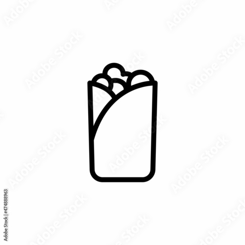 Arabic food icon in vector. Logotype;