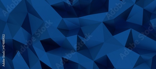 blue abstract poly background 3d