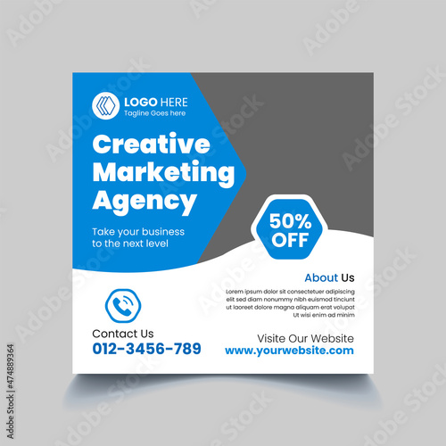 Marketing Social Media Post Banner Template