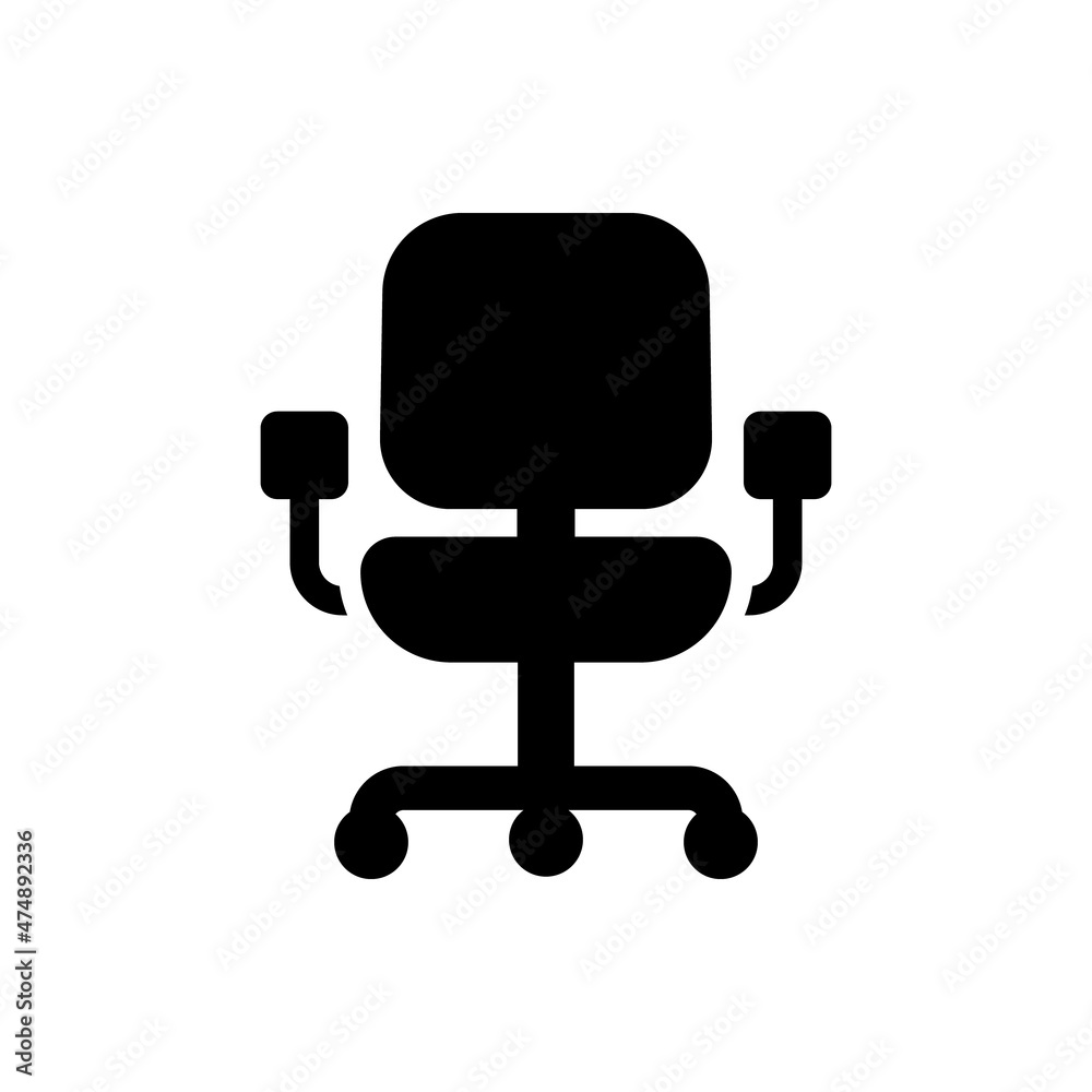 Office icon chair furniture Office icon chair furniture